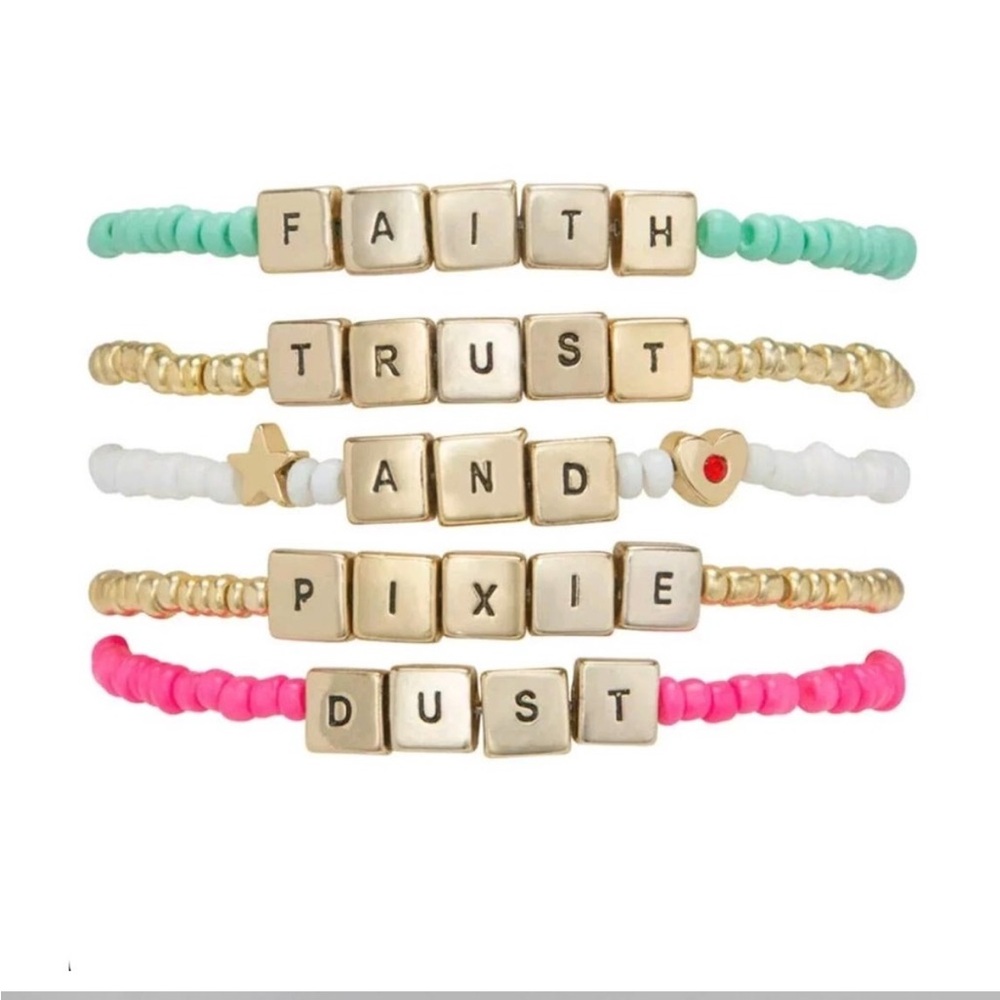 NWT Rachel Roy Faith Trust and Pixie Dust Beaded Bracelets